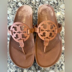 TORY BURCH MILLER CLOUD SANDAL AGED CAMELLO SIZE 9